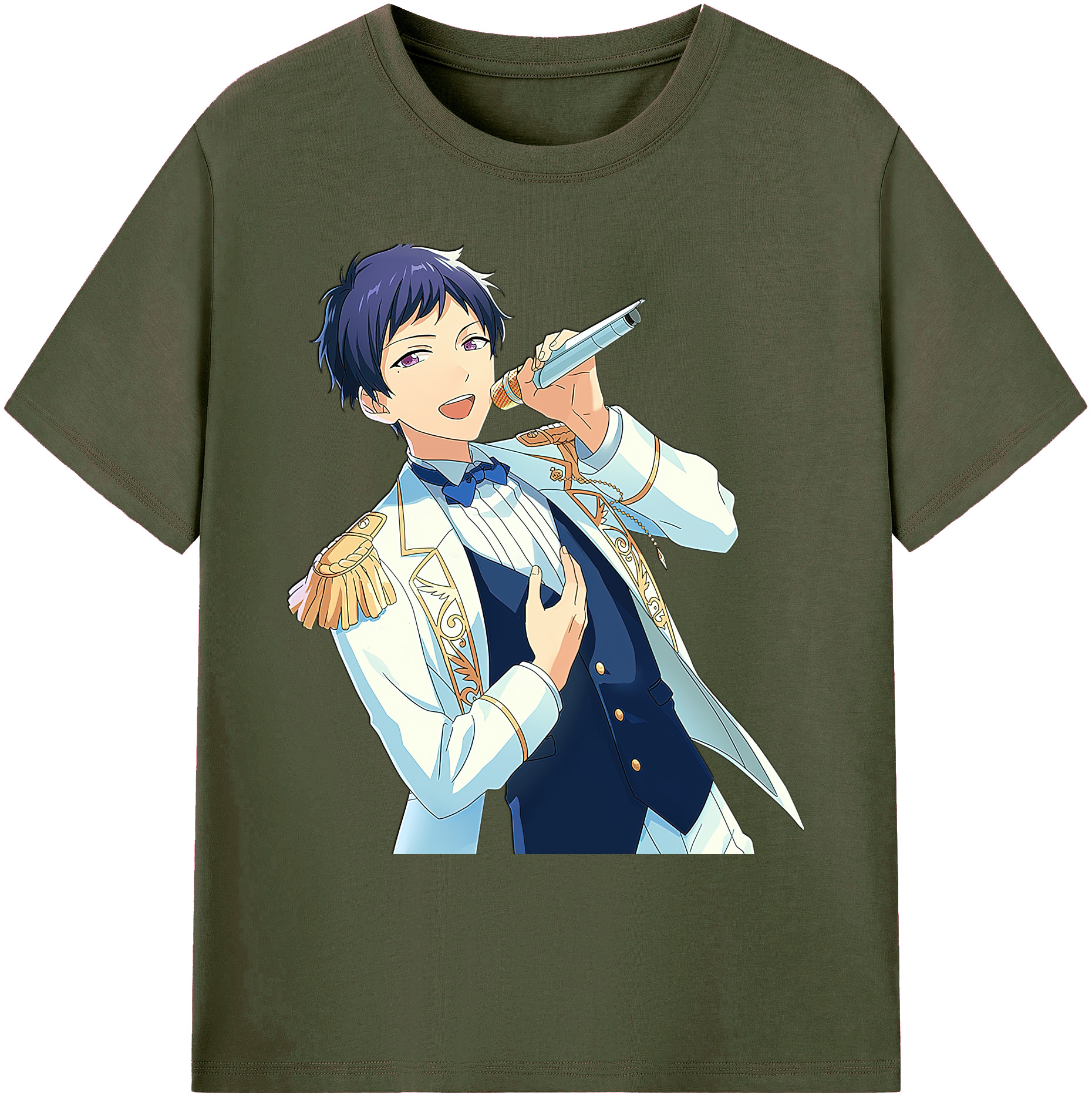 （画像用） あんさんぶるスターズ! Ensemble Stars 綿100％ メンズ半袖Tシャツ｜肌触りやわらか＆通気性